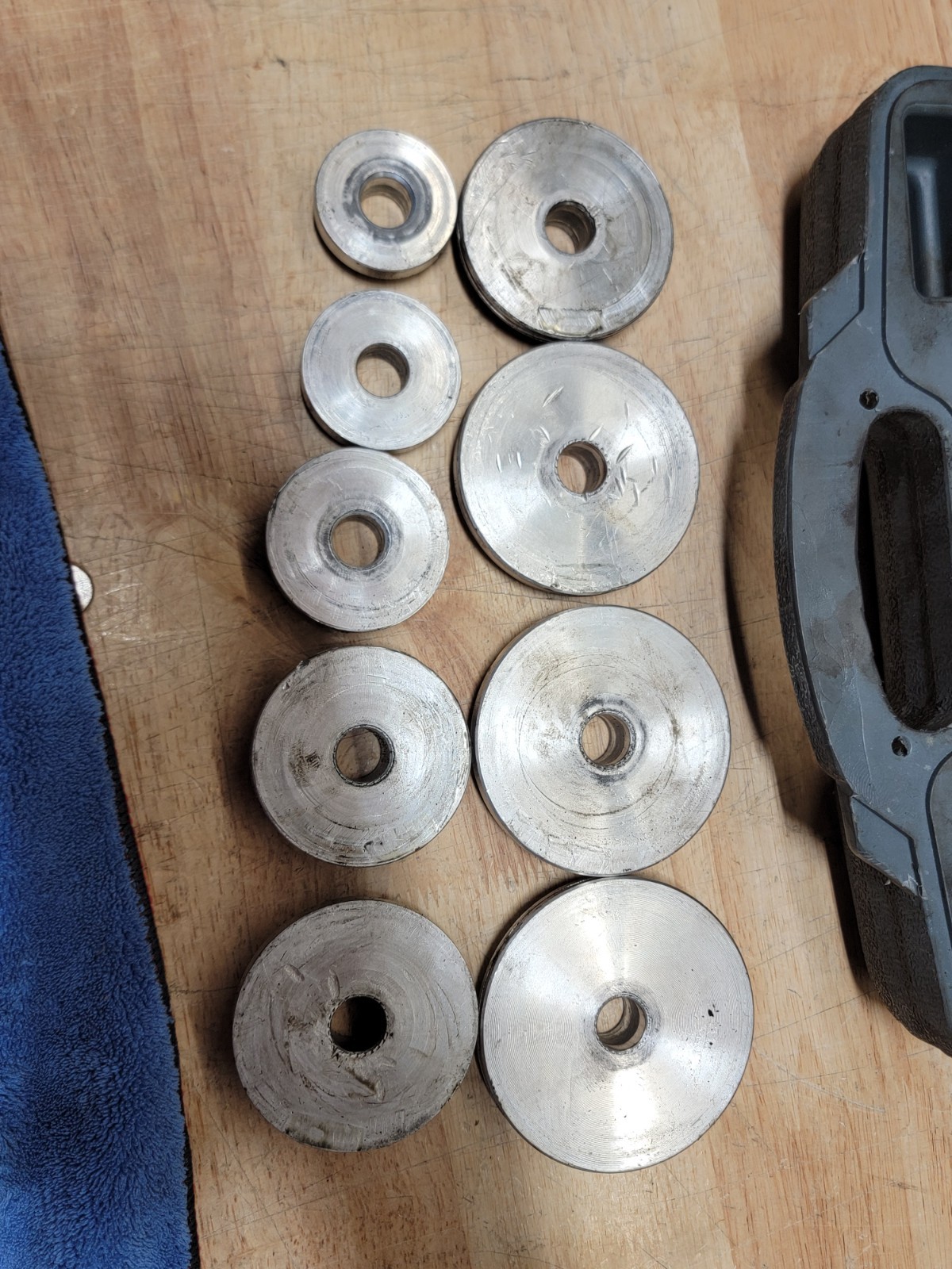 Blue-Point A1310A 9 Piece Aluminum Bearing Race & Seal Driver Master Set *READ*