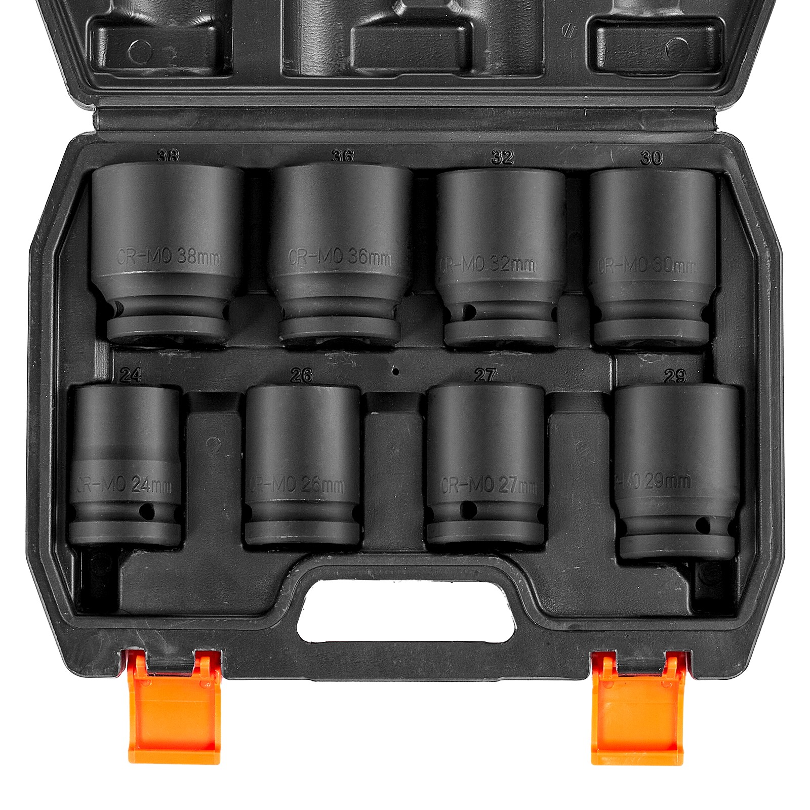 Uimoso 8PCS 3/4″ Drive 6-Point Metric Axle Nut Socket Set
