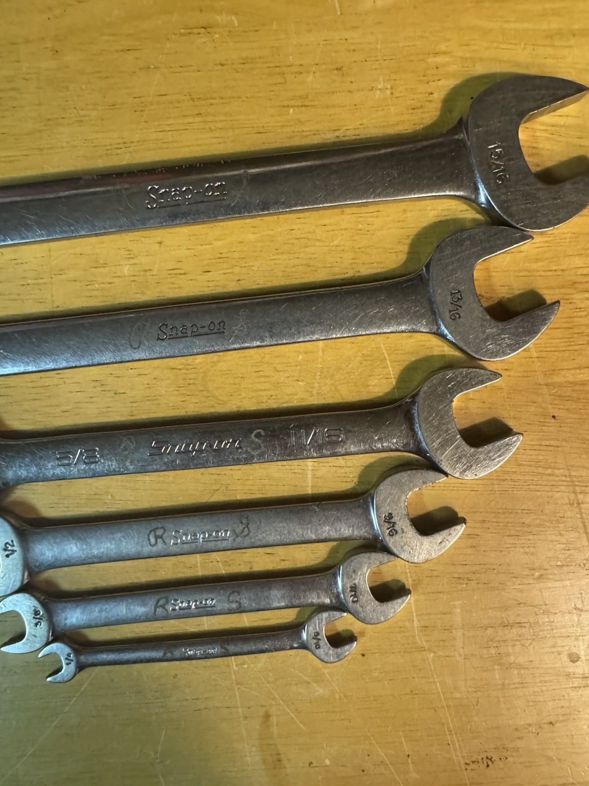 Snap-on Tools Double Open End Wrench Set Sae 1/4-15/16 Vo2830, Vo2426, Vo2022b