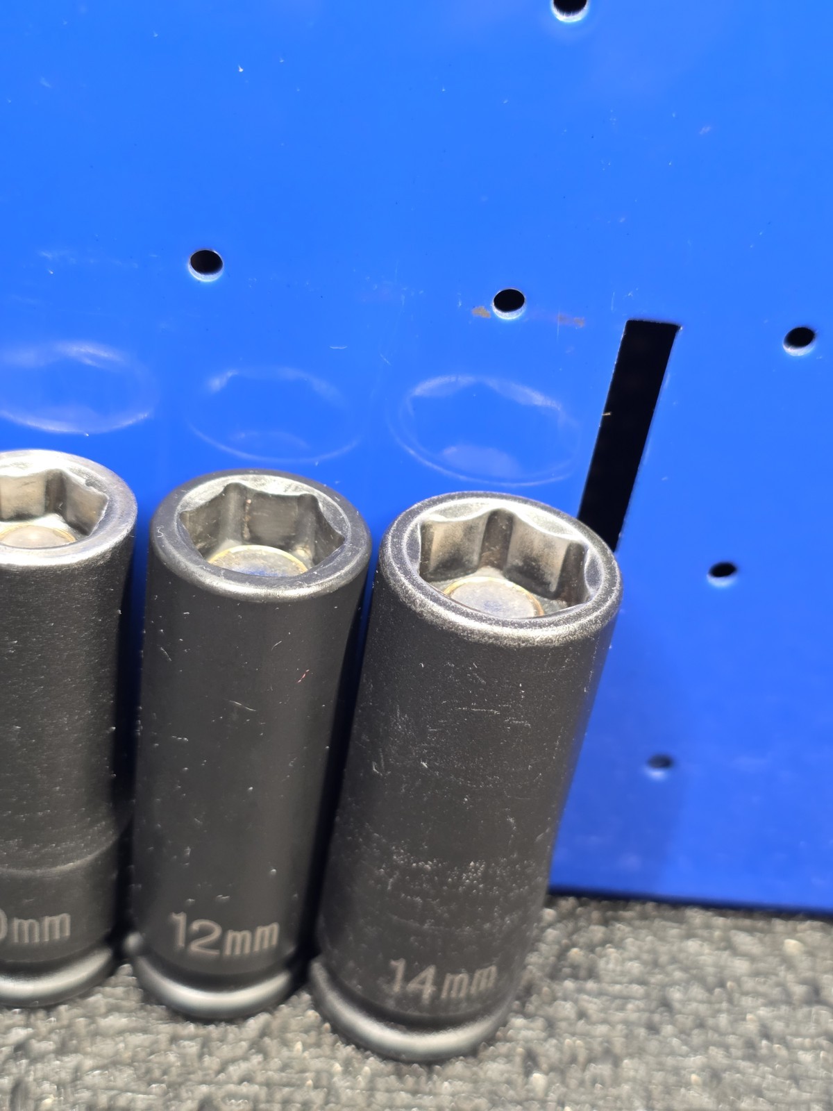 Grey Pneumatic GP 3/8″ Drive 8, 10, 12 & 14mm Magnetic Deep Impact Sockets Nice