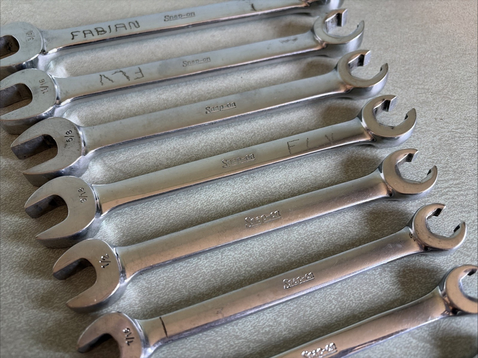 Snap On Tools Line Wrench 7 Piece Set SAE 5/16-3/4