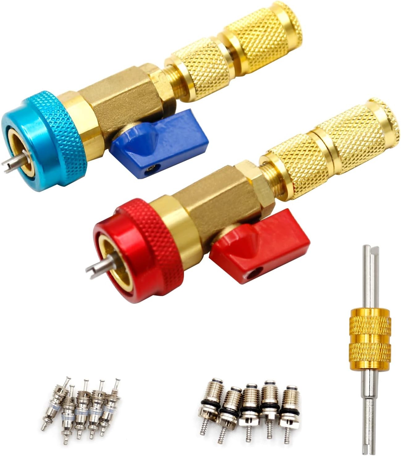 R134A Valve Core Remover Installer Tool Kit – 2 Pack for AC Refrigerant Systems