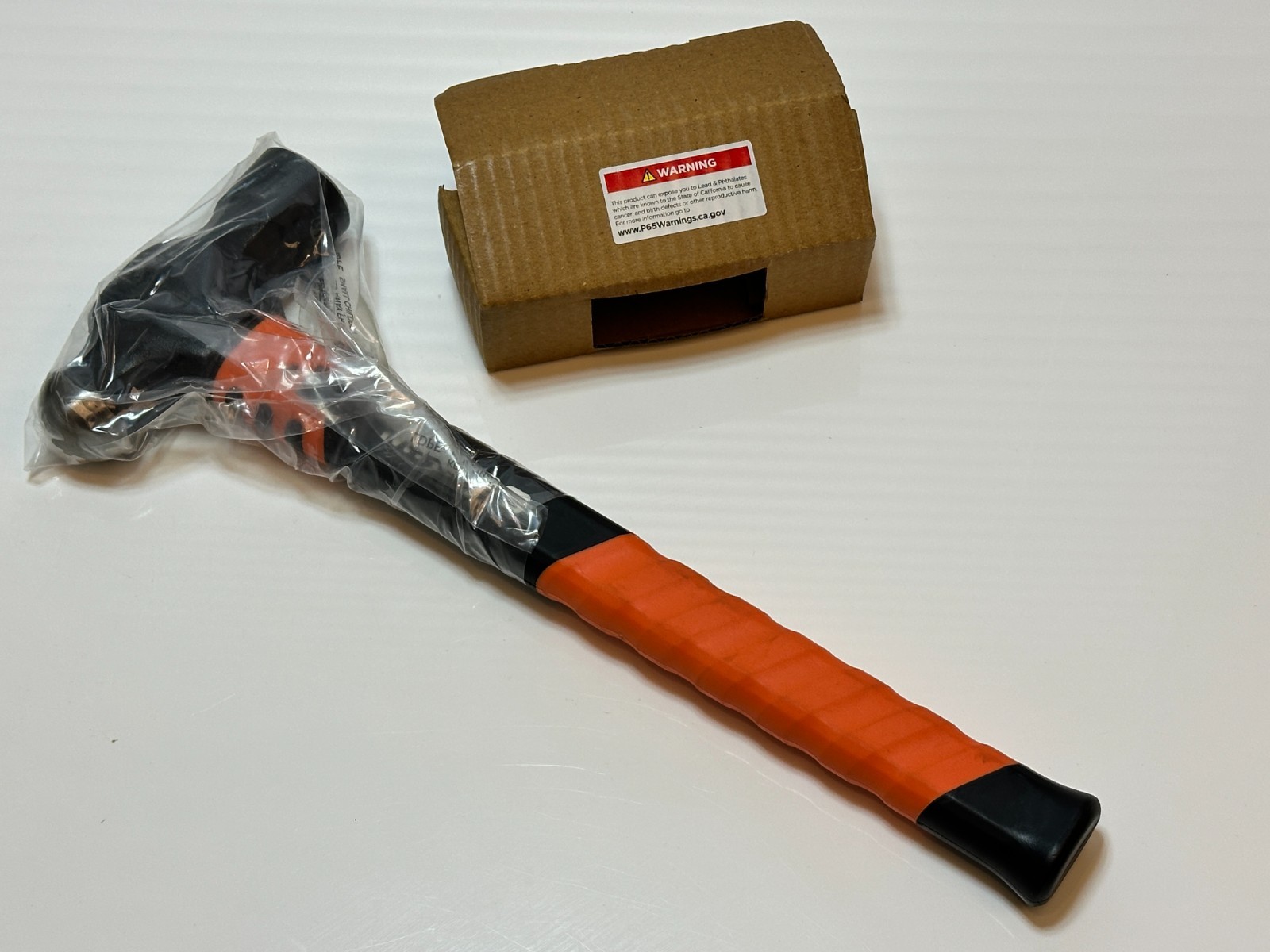 NEW Matco Tools 32 Oz Ball Peen Hammer With ORANGE Fiberglass Grip Handle