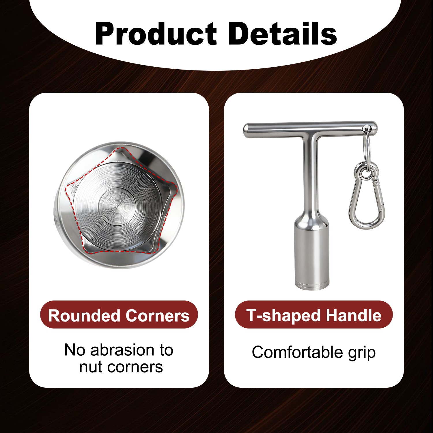 T-Handle Penta Socket 13/16″ Deep Socket Lineman Wrench Use for Penta Head Bolt