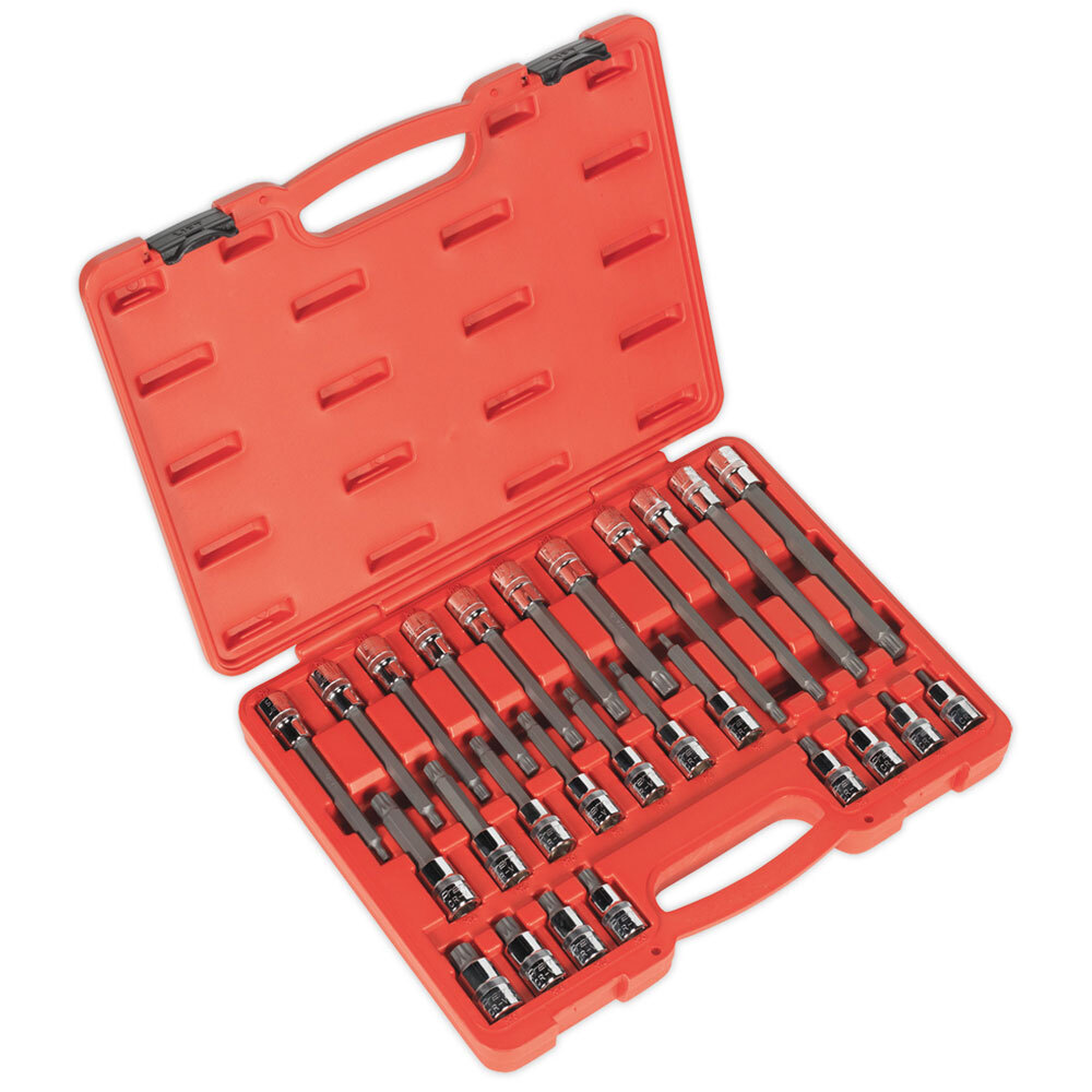 Sealey AK2195 Spline Socket Bit Set 26pc 1/2″sq Drive