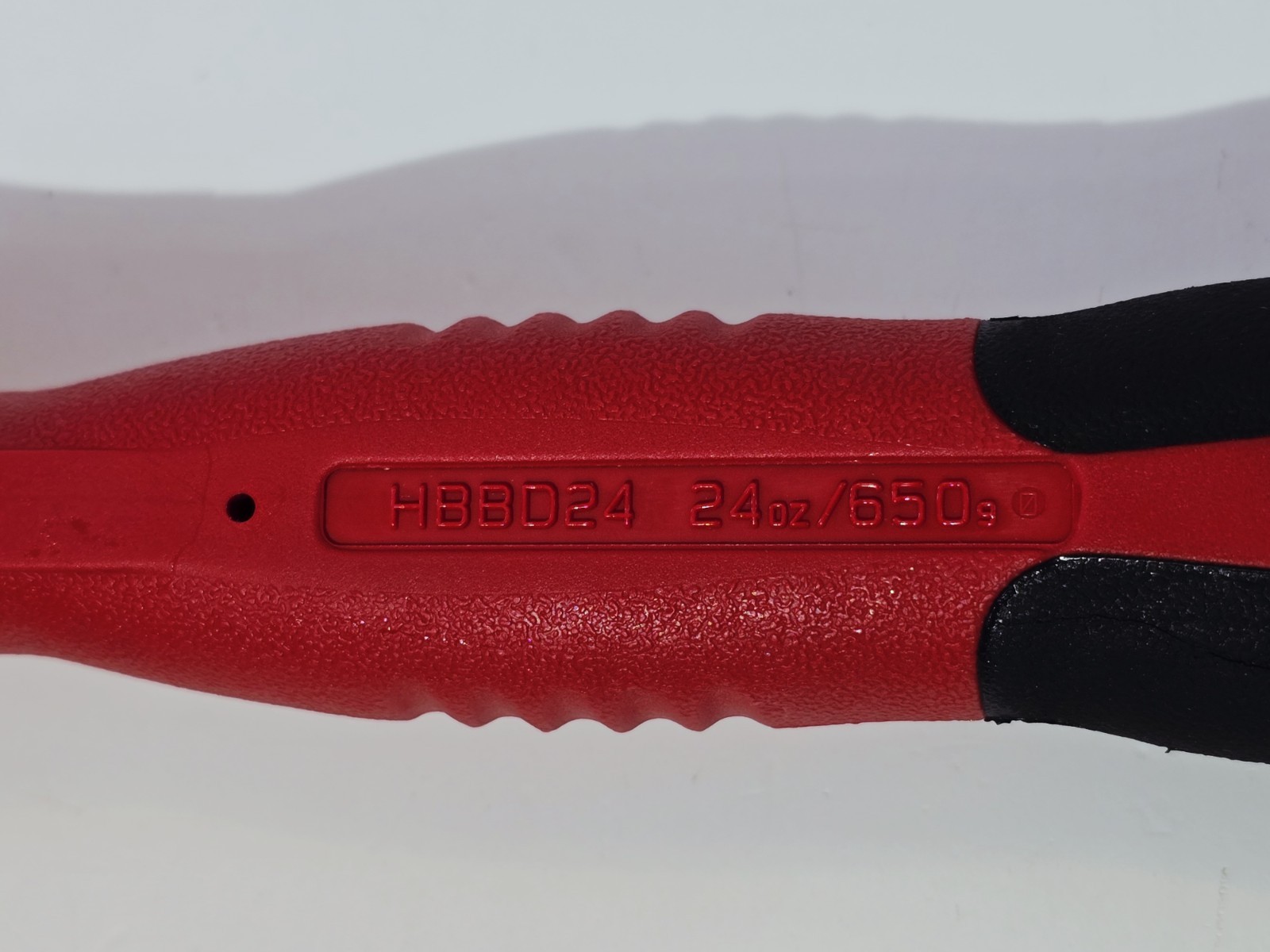 NEW Snap-on Tools USA 24oz/650g RED Soft Grip Dead Blow Ball Peen Hammer HBBD24R