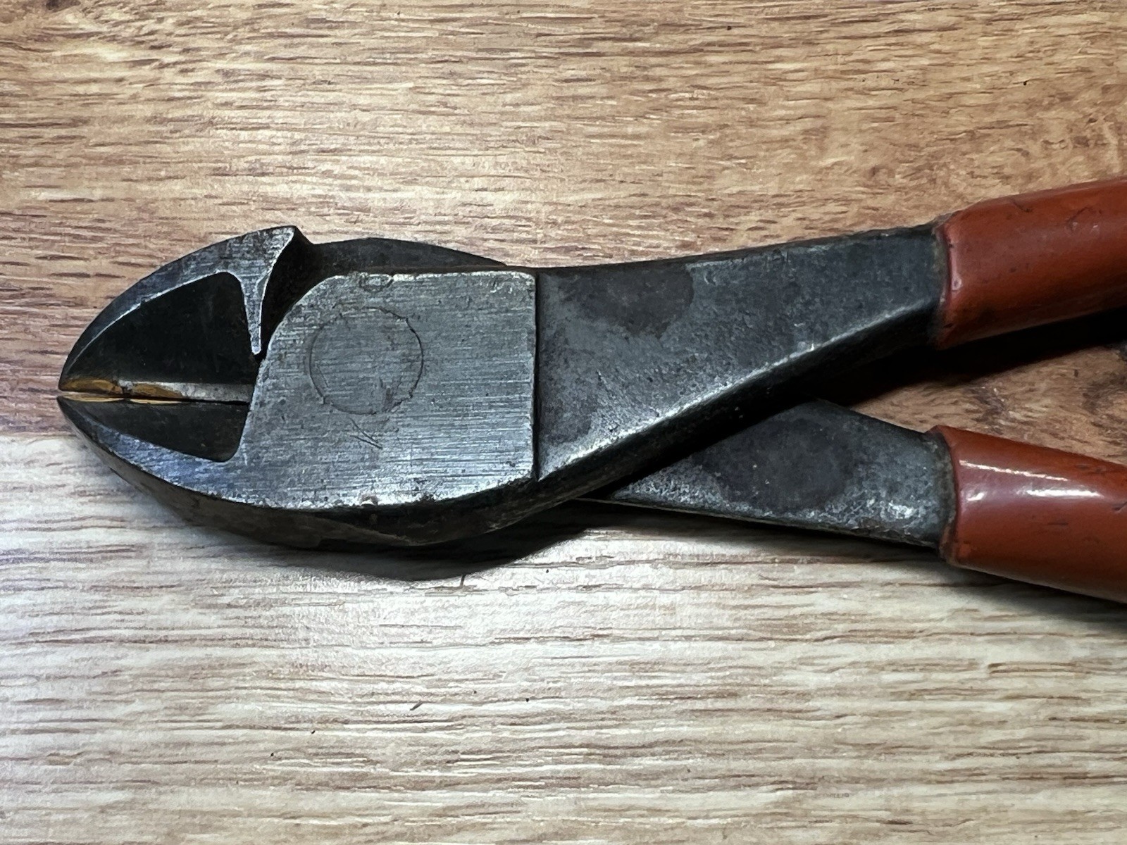 Snap-on 387CP 7″ Diagonal Cutters/Cutting Pliers Red Grips USA