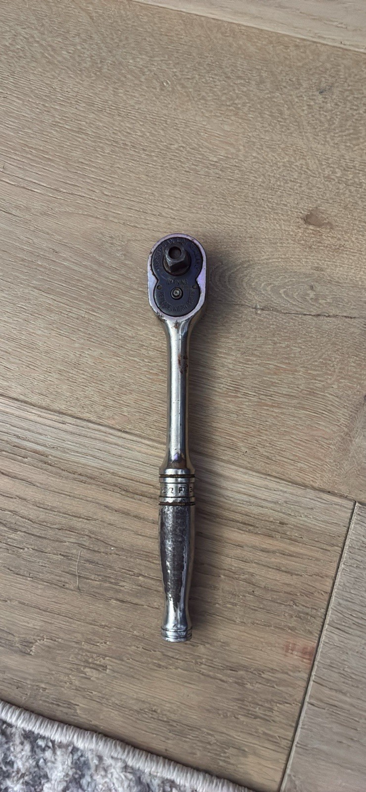 VINTAGE Snap-on 3/8″ Drive Ratchet F723A QUICK RELEASE USA 7-1/4″ LONG.