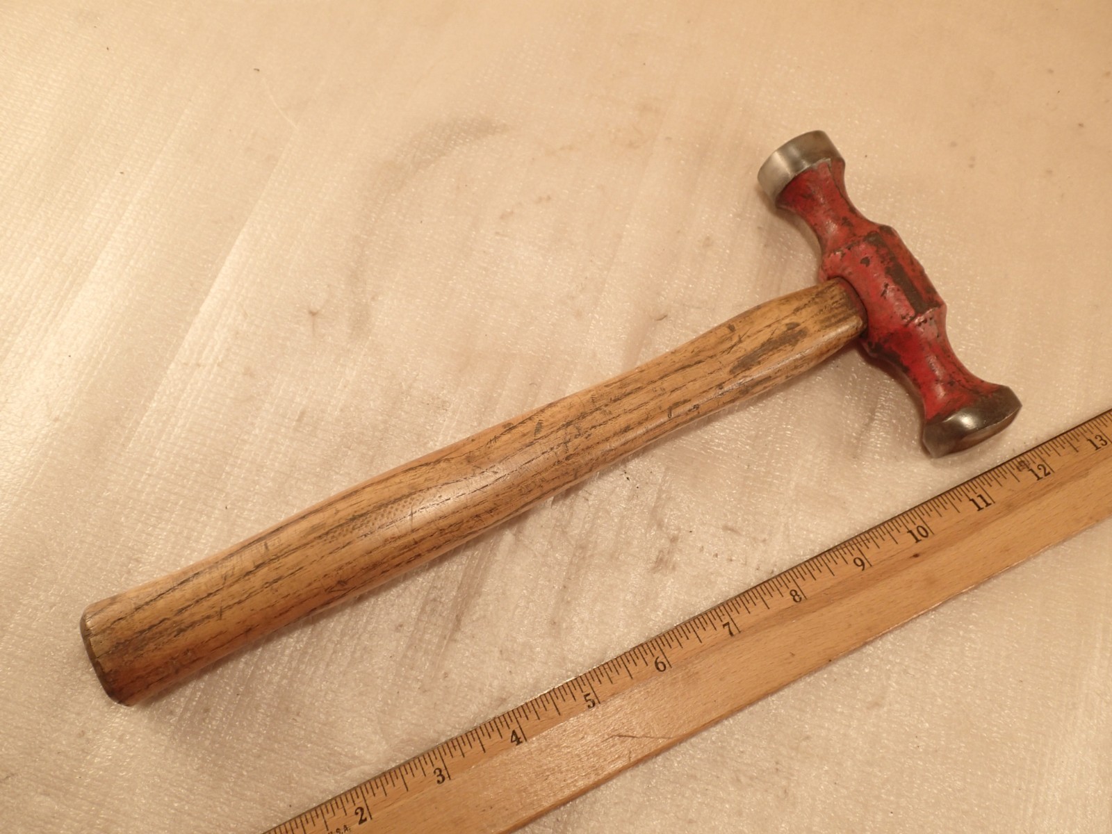 Vtg Auto Body Metal Forming Shaping Round & Square Crowned Domed Face Hammer