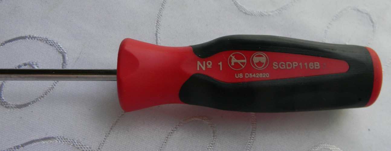 SNAP-ON 20″ LONG RED SOFT GRIP PHILLIPS #1 TIP EXTRA LONG SCREWDRIVER #SGDP116B