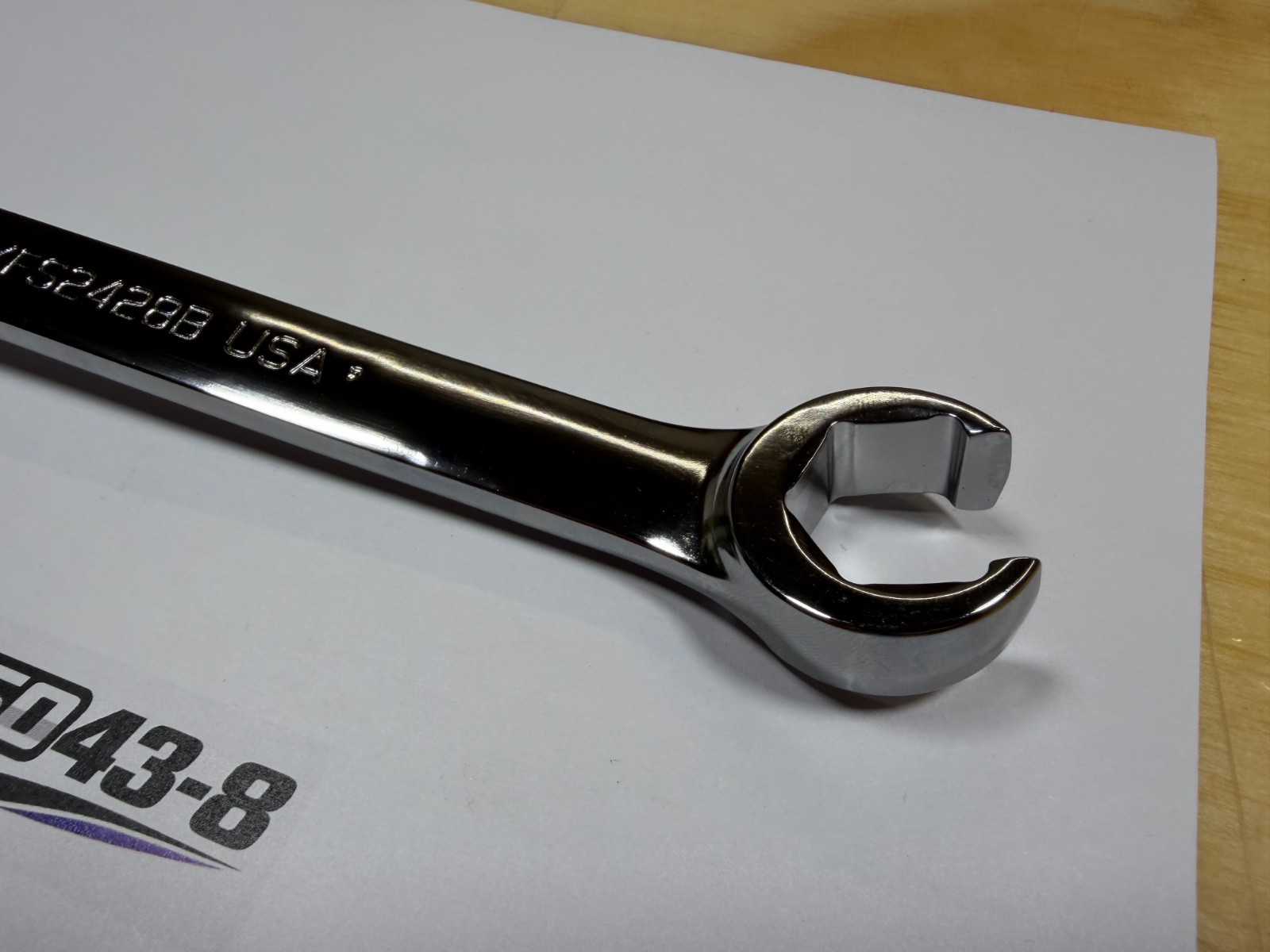 Snap-on Tools NEW 3/4″ & 7/8″ SAE 6pt Double Flare Nut Line Wrench RXFS2428B