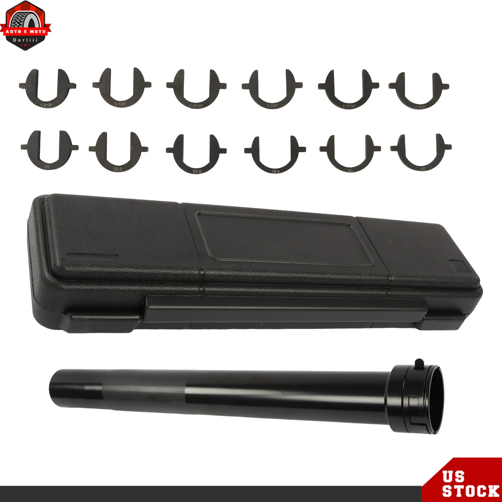 13pcs Inner Tie Rod Removal Installation Tool Set with 12 SAE & Metric Adaptors