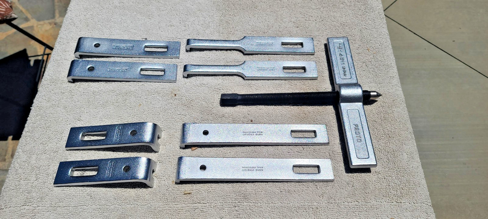 Proto USA 4011 Heavy Duty 2-Jaw Puller Set 10 pc w/4 Jaw Set 4015 4016 4017 4018