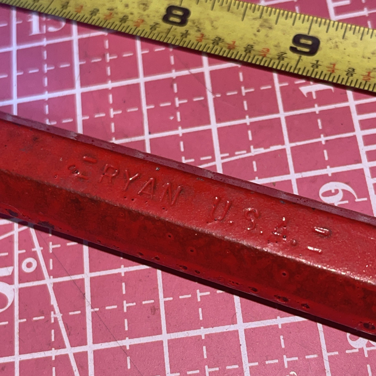 RYAN USA 3/4 In Tip Chisel 7 In Long Vintage Cold Steel Painted Red