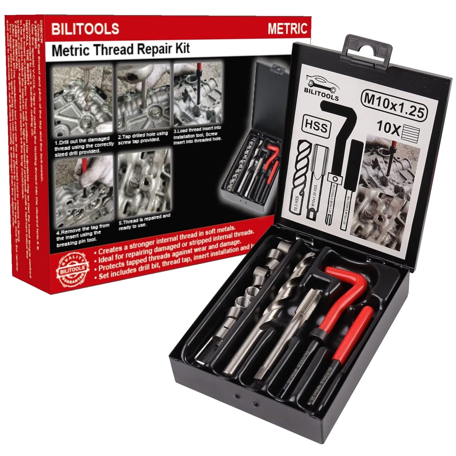 Metric Thread Fix Kit M10x1.25 – HSS Drill Included