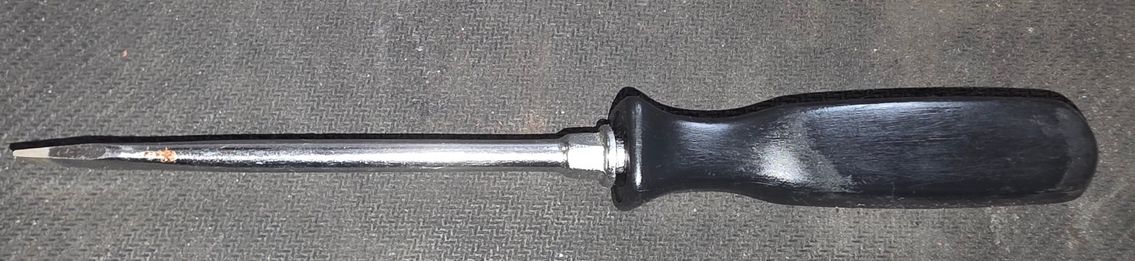 SNAP ON SDD2 BLACK HARD HANDLE FLAT SLOTTED BLADE SCREWDRIVER 8-1/4″ USA