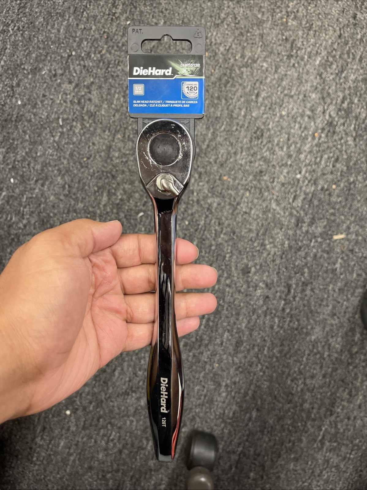 Diehard DHP55138 120 Tooth 1/2″ Drive Long Handle Ratchet