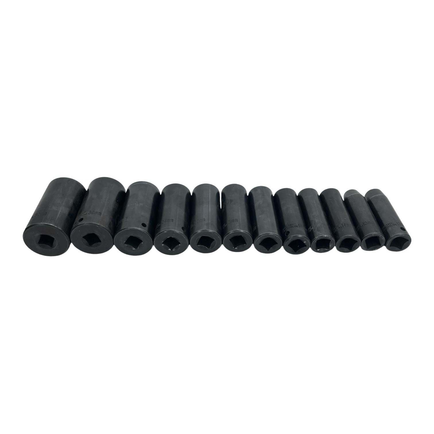 Deep Impact Socket Set 1/2″ Drive Chrome Vanadium Black Heavy Duty 12 Pieces