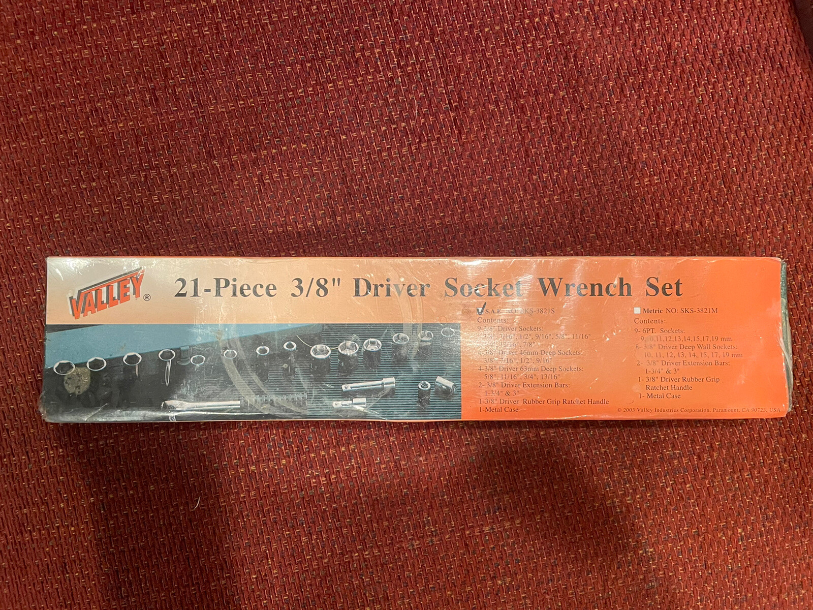 Valley 21 piece 3/8” driver socket set *SAE*