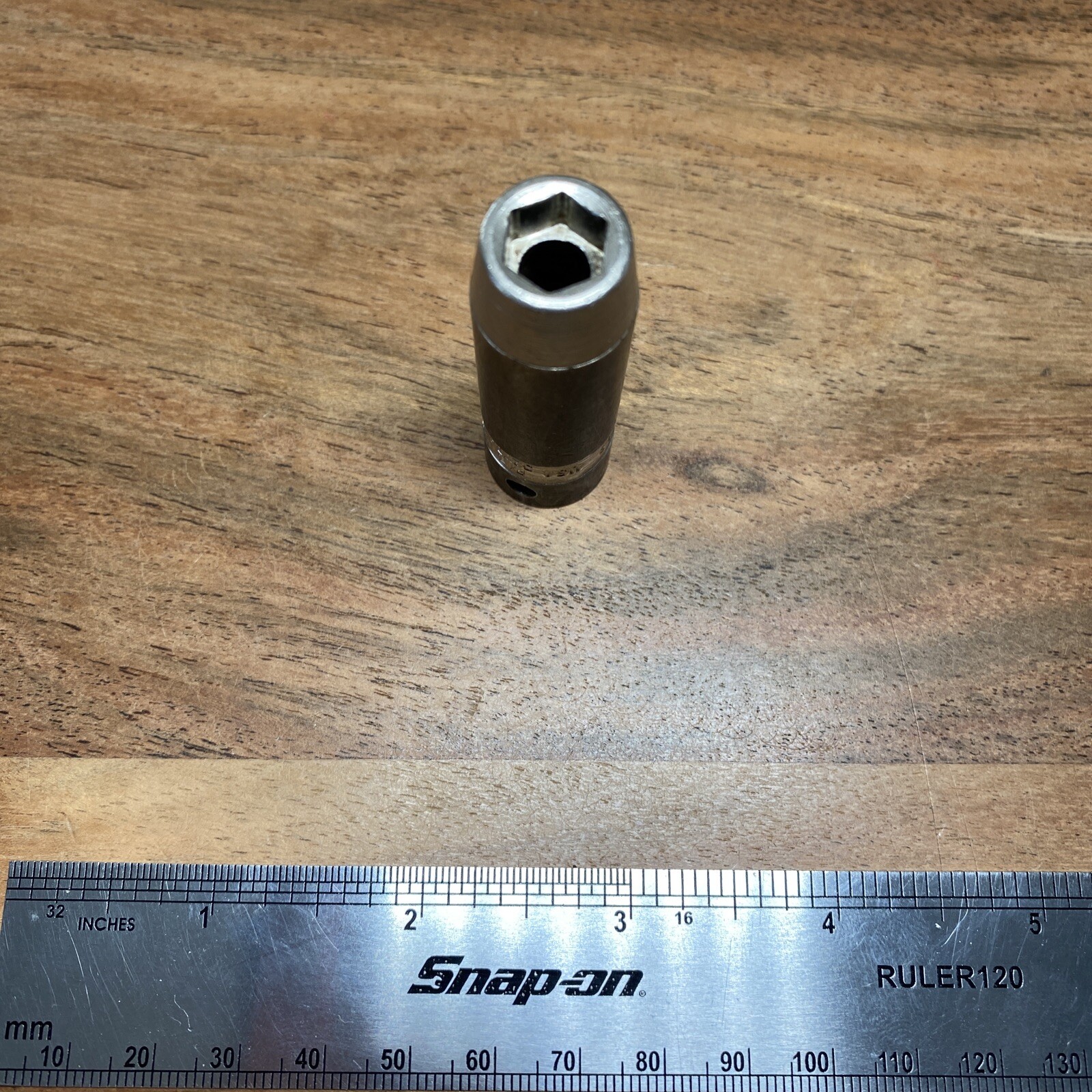 Snap on 3/8 drive 9mm metric deep 6 point vintage socket SIMFM9
