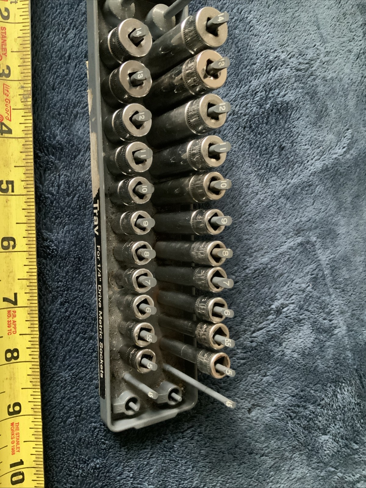 Snap On 1/4” Drive Shallow And Deep Socket Sets….5-14mm….each Set, 6pt…..
