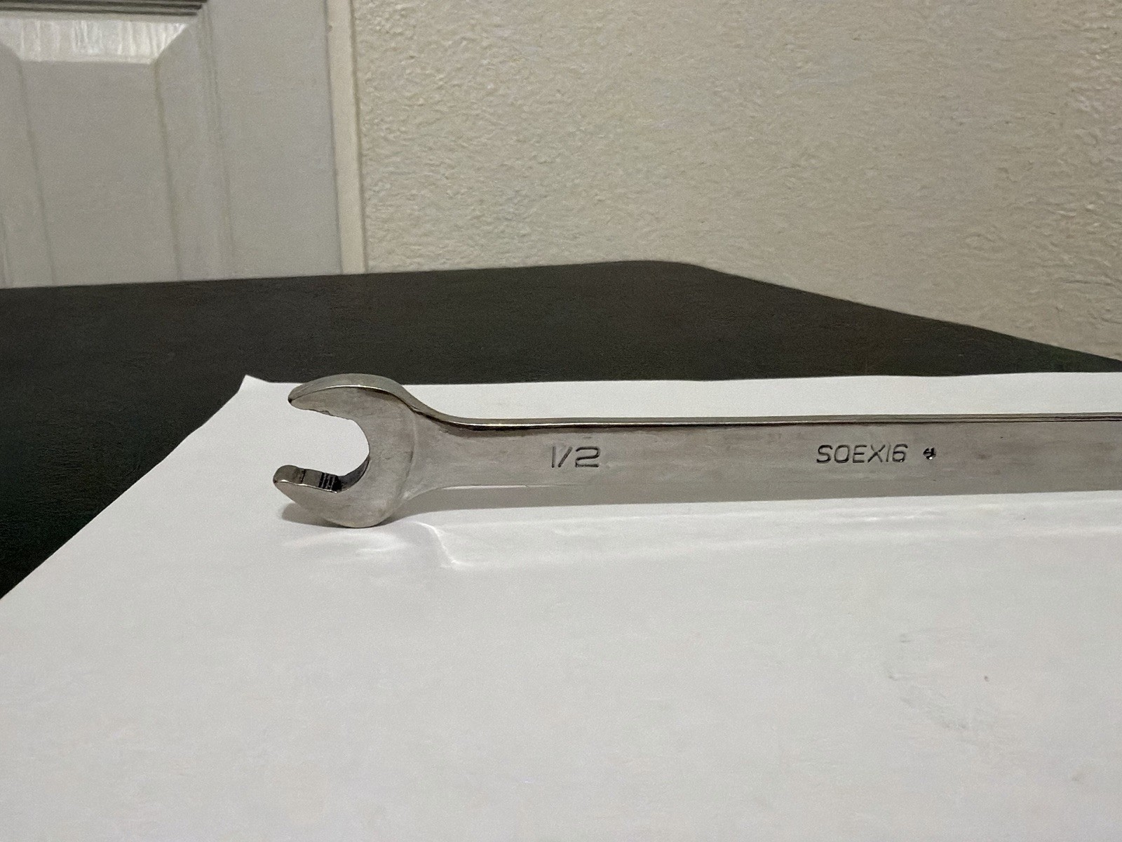 Snap On 1/2” Flank Drive Combination Wrench SAE SOEX16 Made In USA