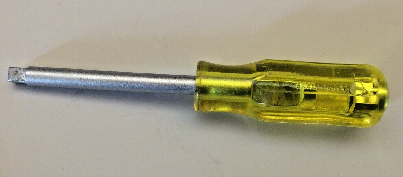 VINTAGE CHALLENGER 1069 ¼ INCH SOCKET DRIVER SPINNER RATCHET SCREWDRIVER USED