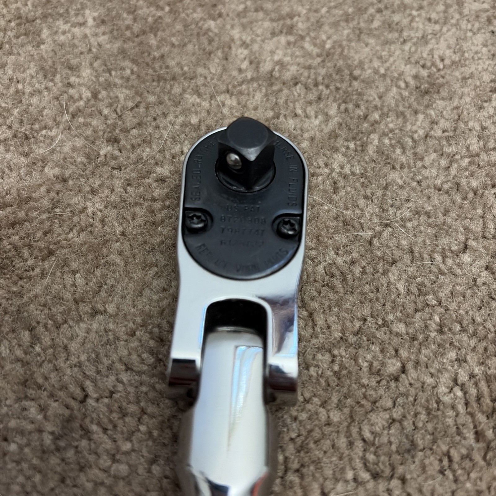 Snap On USA NEW 3/8” Drive Orange Soft Grip EXTRA-LONG Ratchet FHLLF80