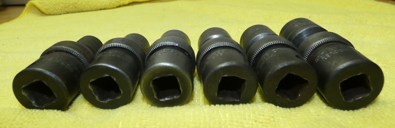 Metric Impact 6pc Snap On 3/8” 6 Point Swivel Sockets IPFM 10 12 13 14 15 17 MM