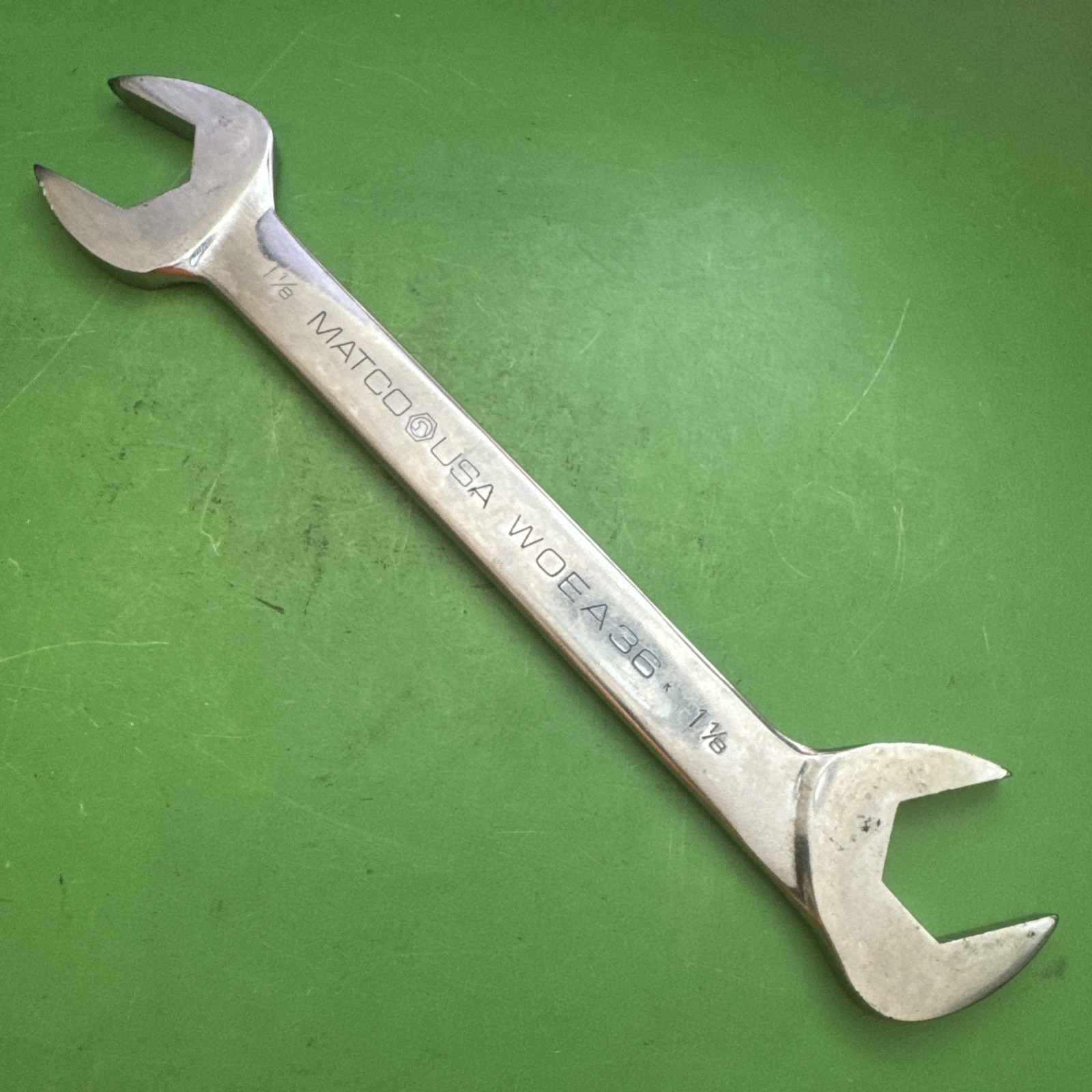 Matco USA 8-Piece WOEA Series 1″ to 1-1/2” SAE 4-Way Open-End Angle Wrench Set
