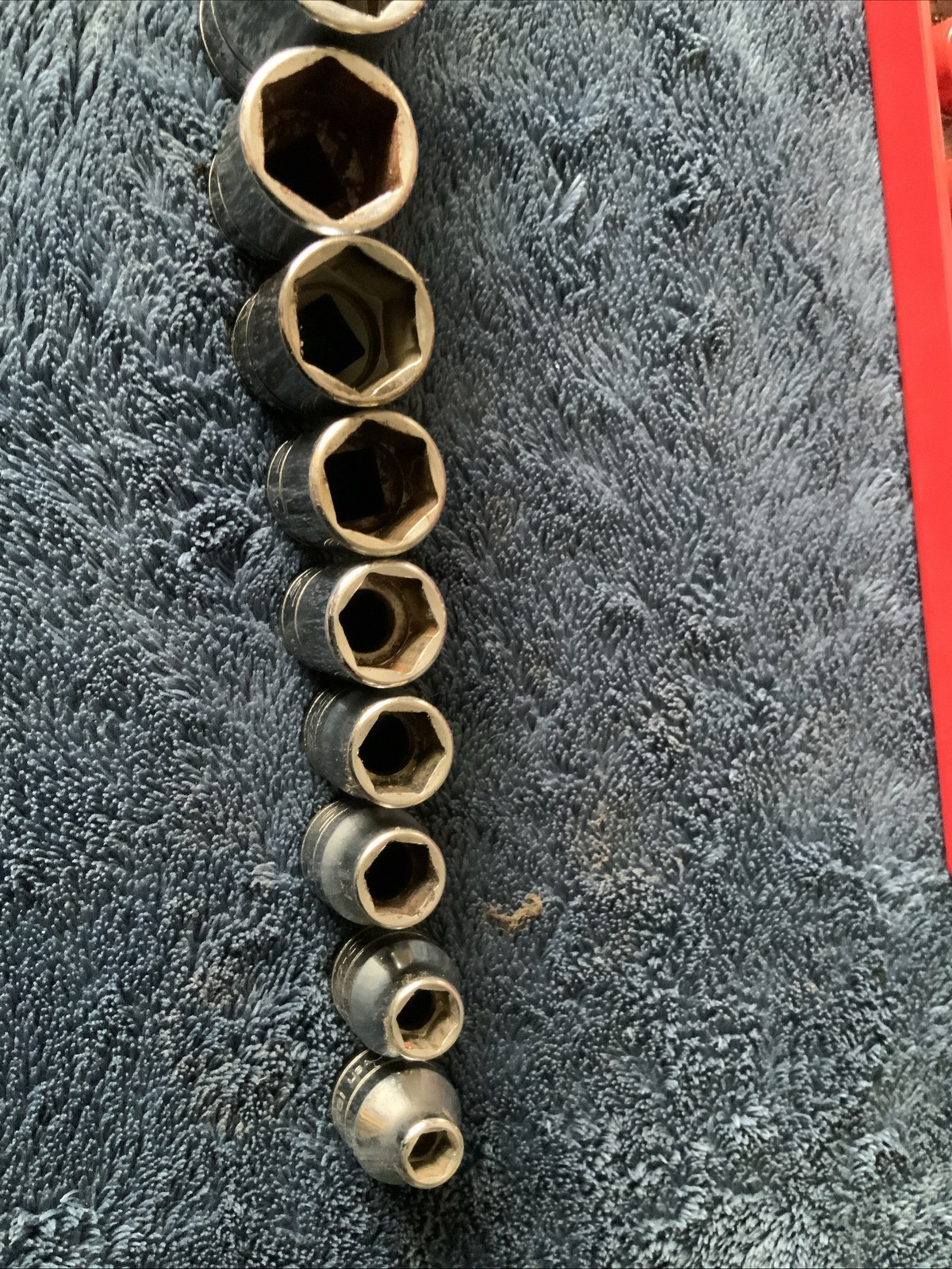 Snap On 3/8” Drive Deep And Shallow Socket Set, Sae, 6pt…..see Pics For Sizes….