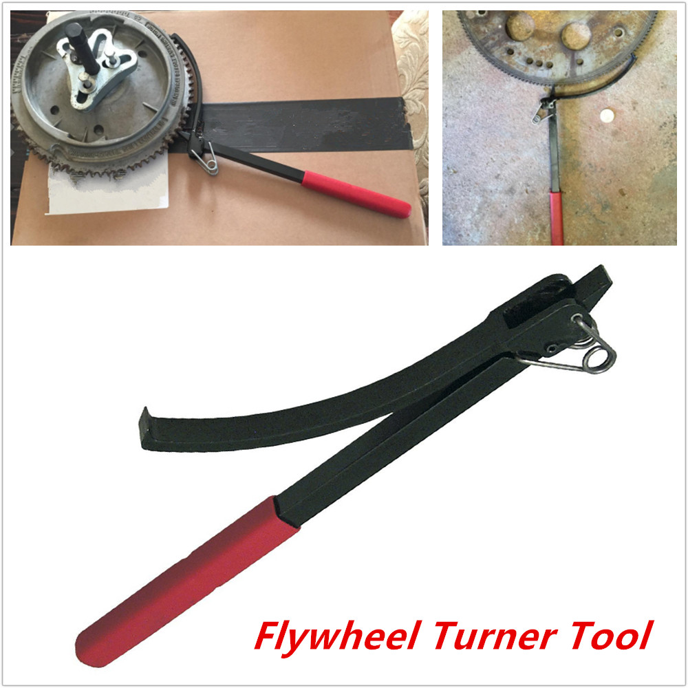 Flywheel Turner Turning Tool Holder Wrench Clamps Flex Plate Turner Tool Set US