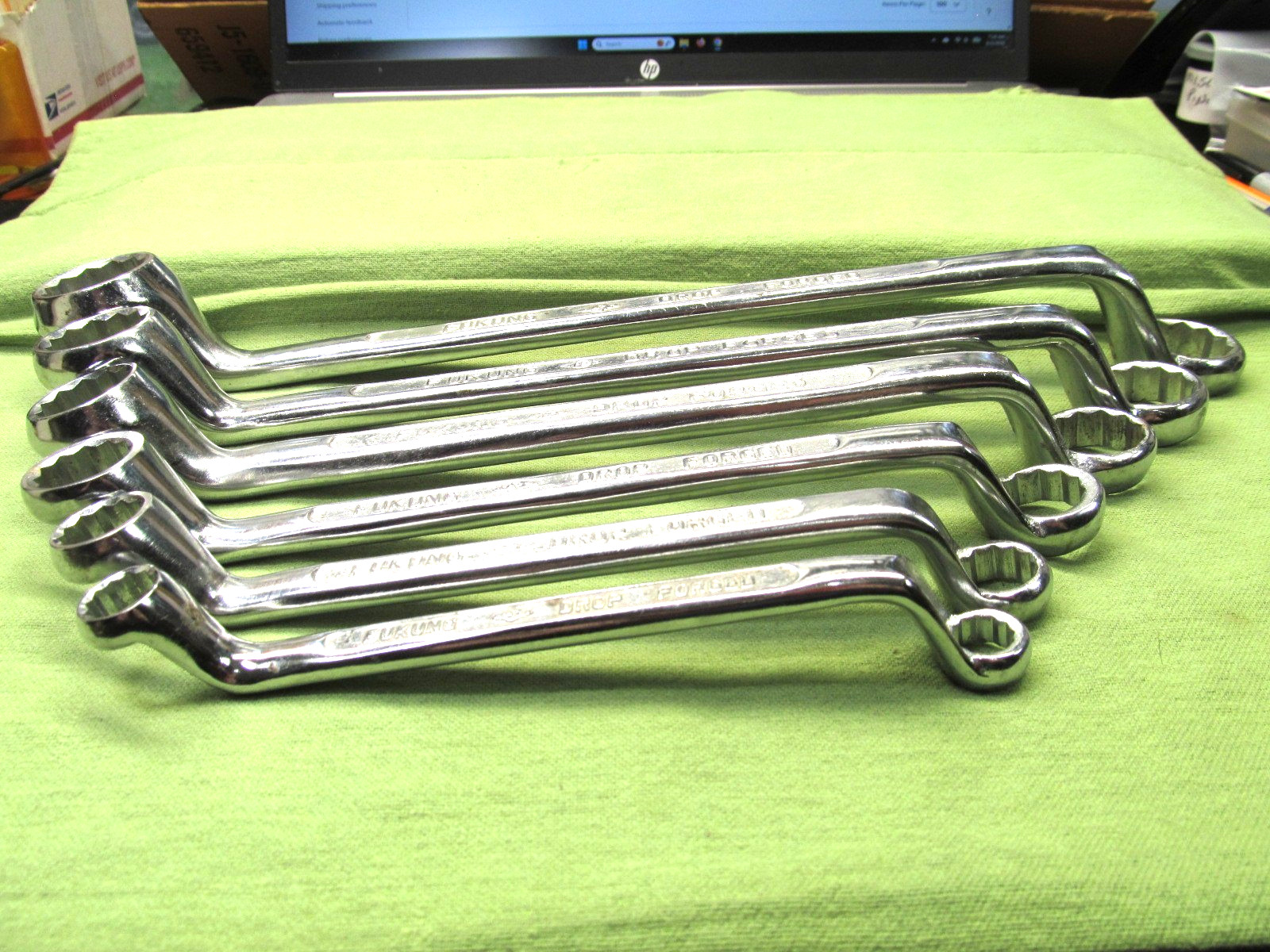 Older China Made 6pc SAE Deep Offset Box End Wrench Set – 3/8″-1″ – Fukung Brand