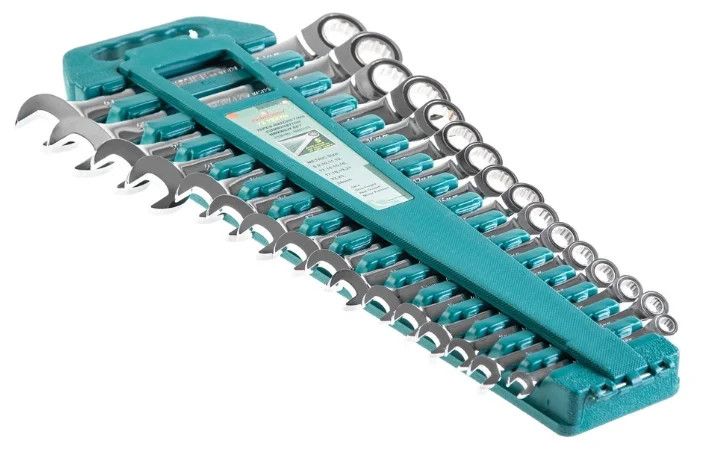 Jonnesway W45613S 13Pcs Ratcheting Combination Wrench 72 Teeth SAE 1/4 to 1 In