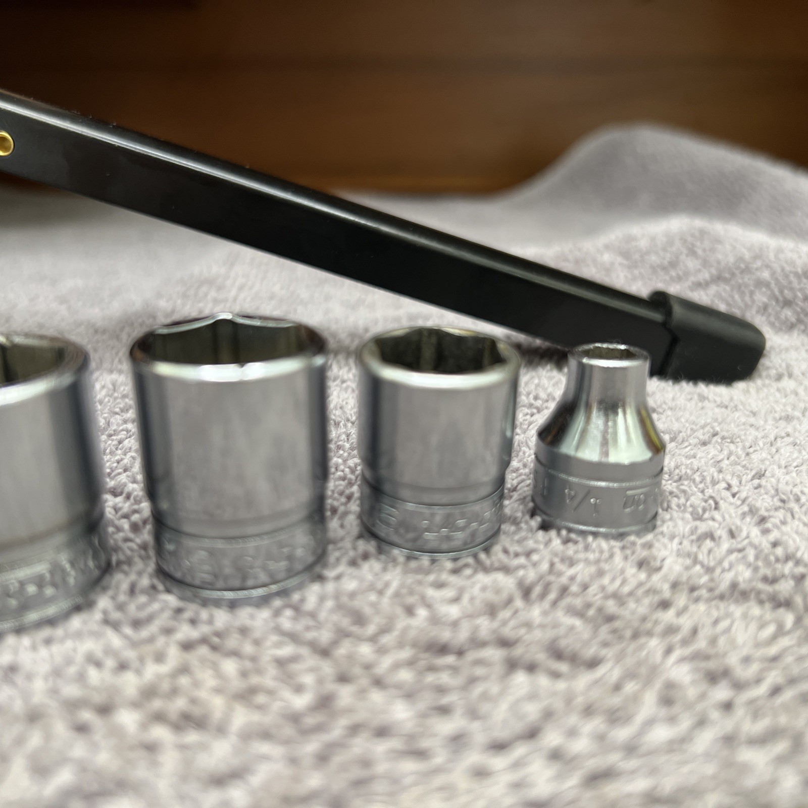 Snap On FS081-FS281 1/4″-7/8″ ; 3/8″ Drive 6 Point 6 Piece Shallow Socket Set