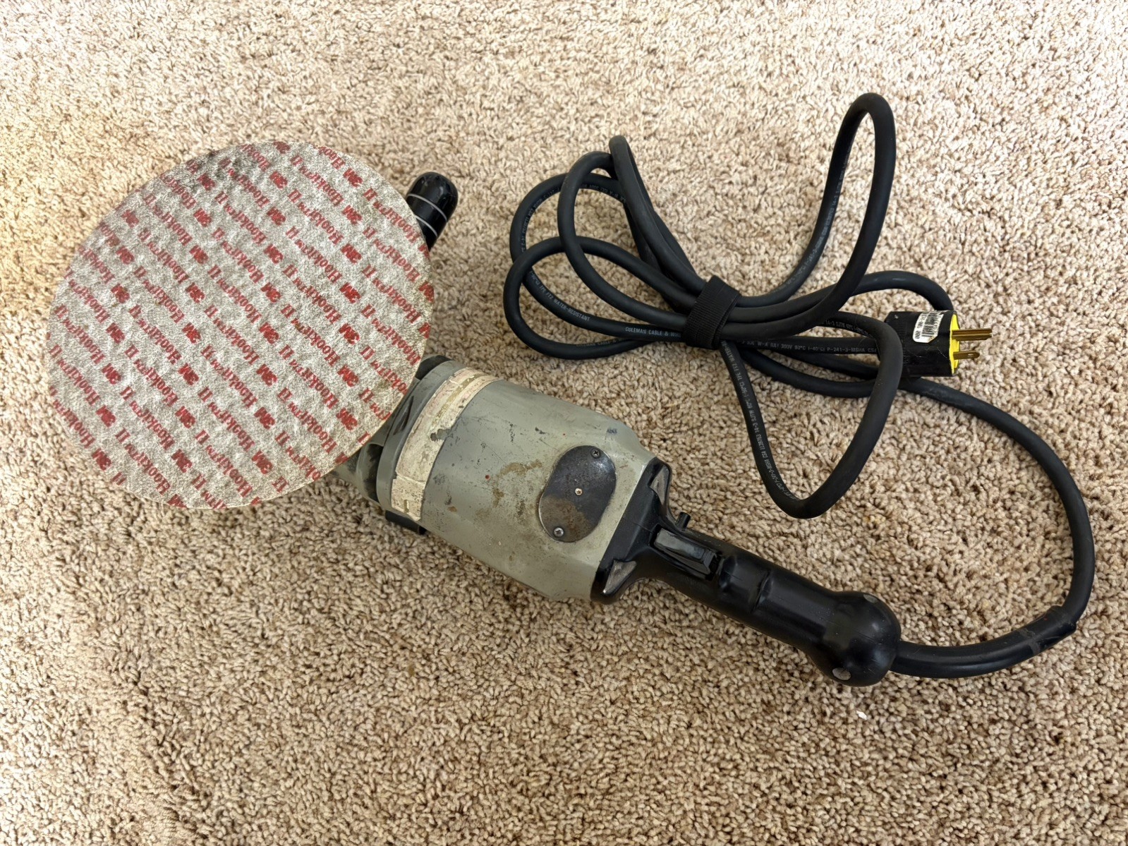 Vintage Old School SIOUX Portable ELECTRIC Polisher Buffer HEAVYDUTY MODEL 1200
