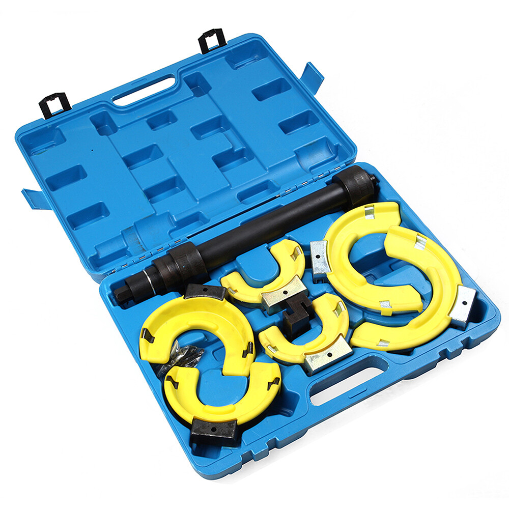 Fits Interchangeable Fork Strut Coil Spring Compressor Extractor Tool Set