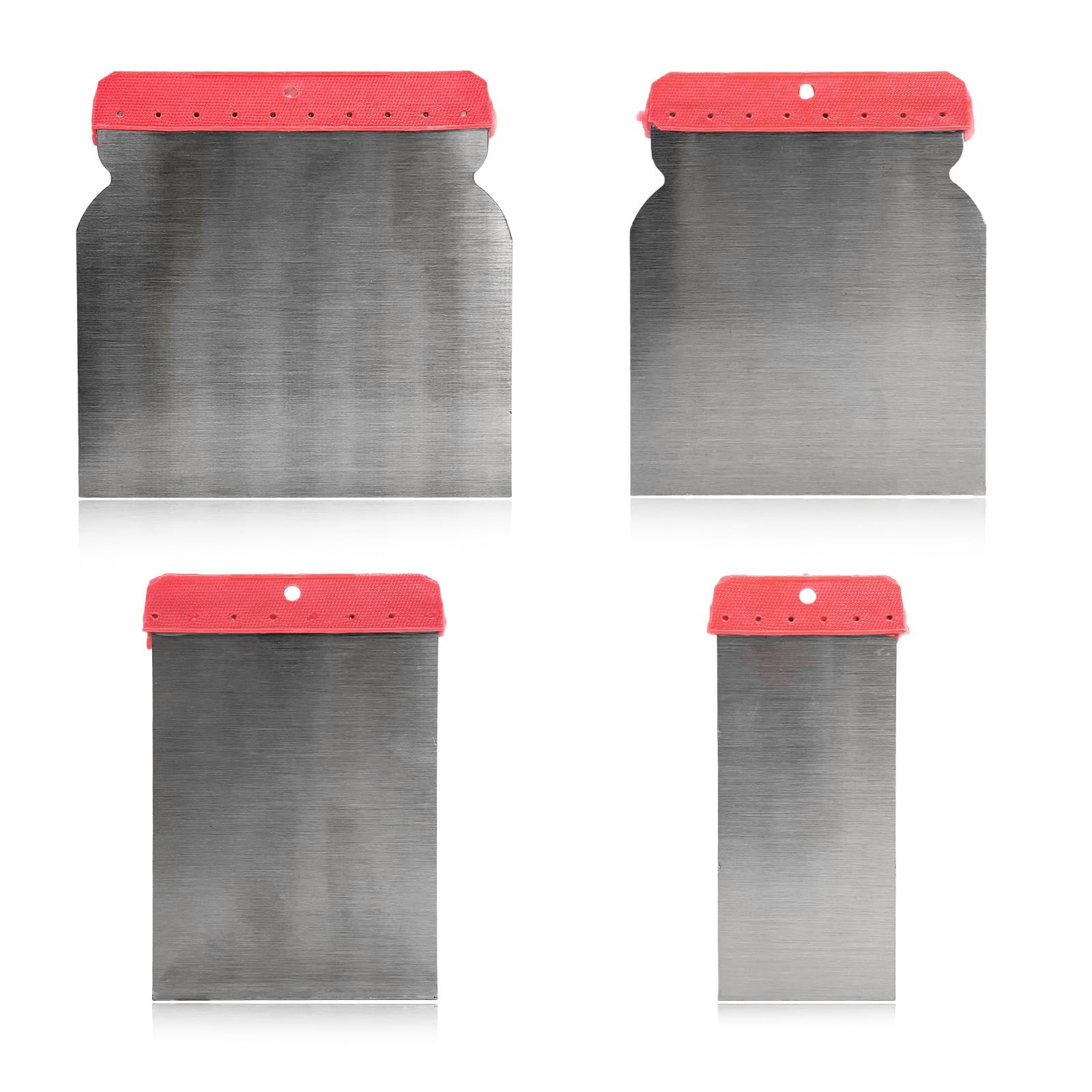 FSTURIOS 4PCS Body Filler Applicator Set, 4 Sizes Auto Paint Spreader Assortme