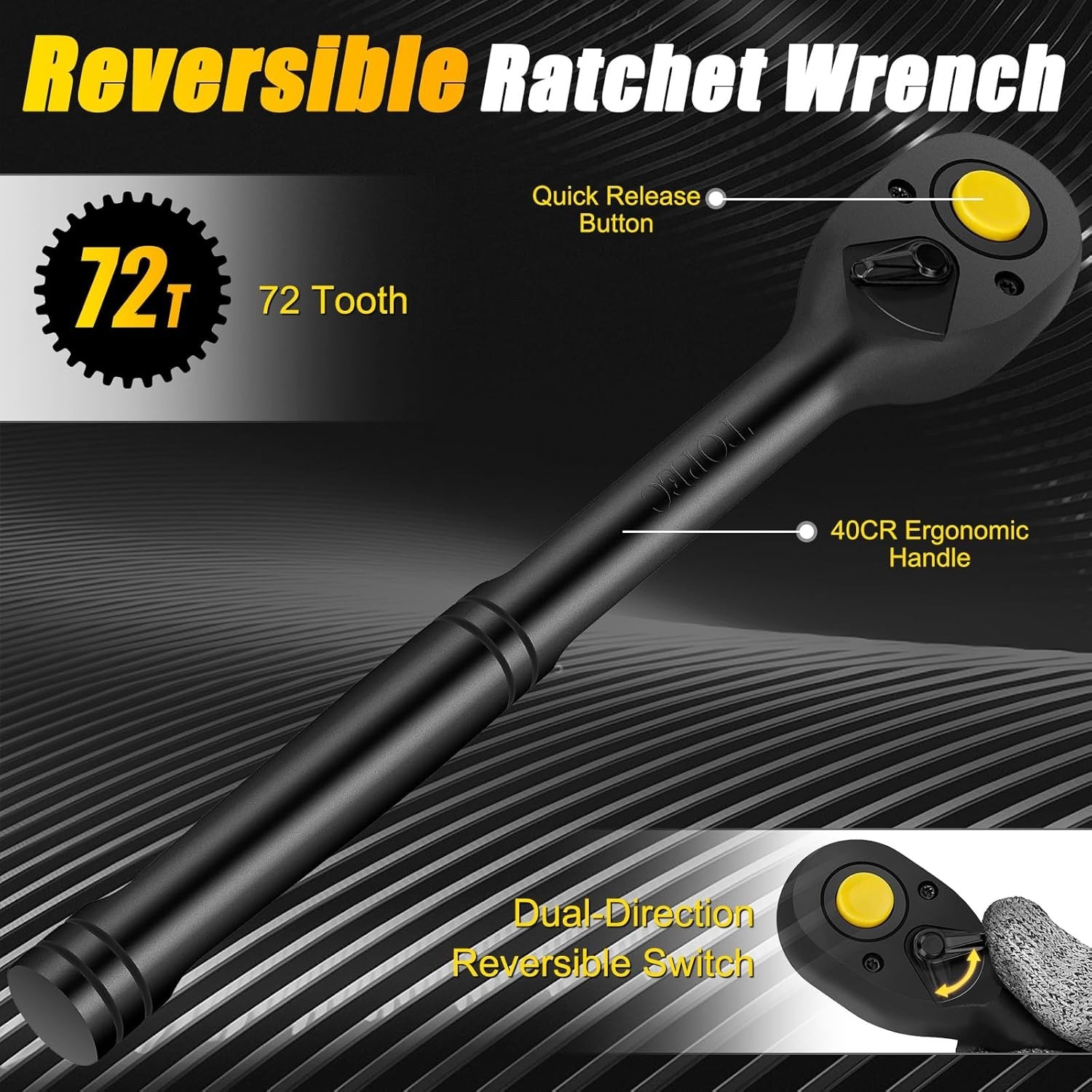 19-Piece Lug Nut Removal Tool 10-25mm 1/2″ Drive Bolt Extractor Socket Set