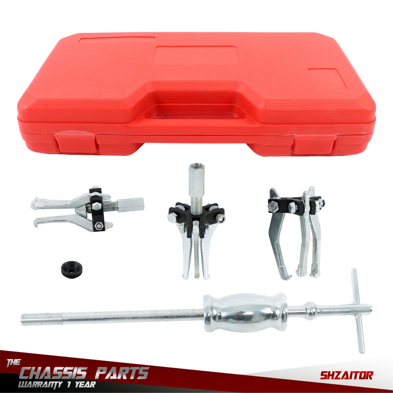 1 Set Gear Bearing Slide Hammer Puller 3 Jaw Internal External Puller Tool Kits