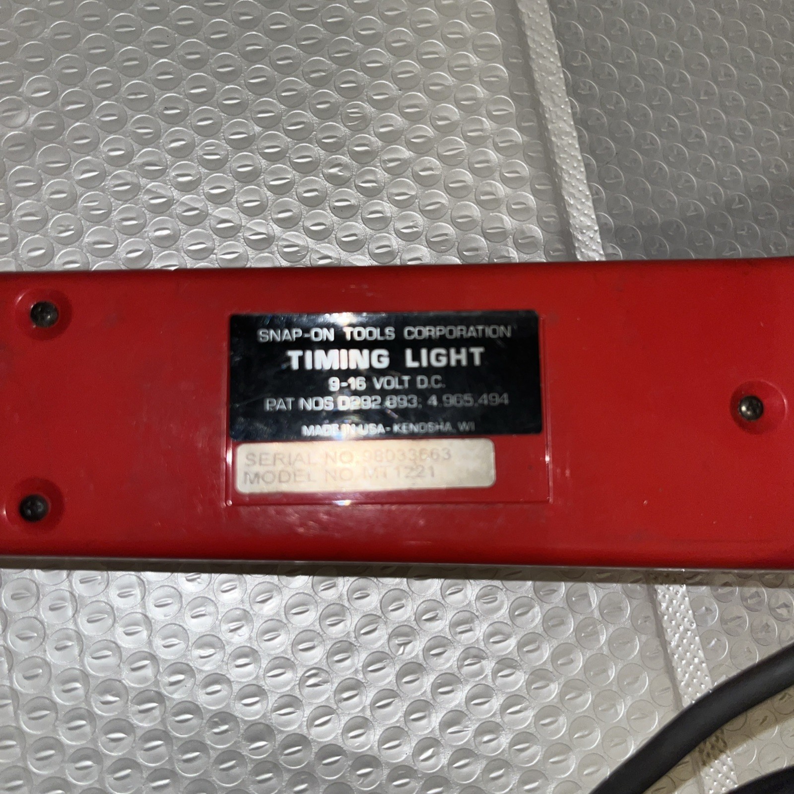 Snapon Mt1221 Timing Light