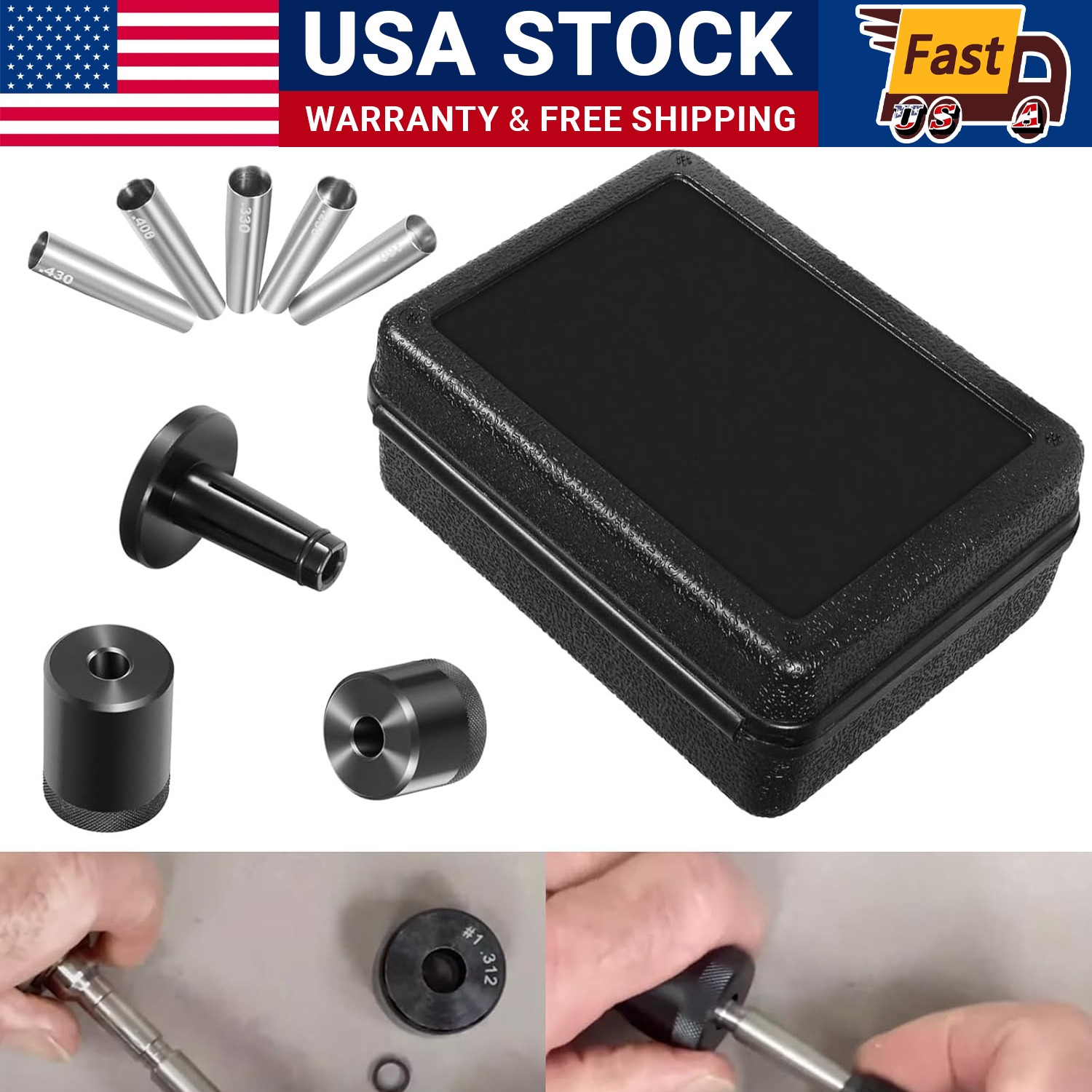 34720 Injector Seal Installer Kit 8Pcs For Many Ford, GM and Subaru Engines
