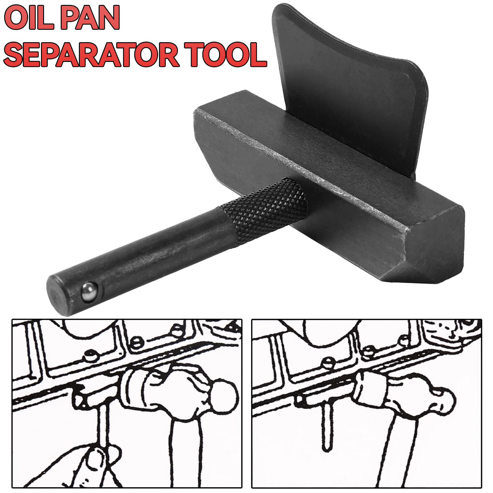 Engine Transmission Oil Gasket Seal Remover Pan Separator Tool Kit Steel Cutter