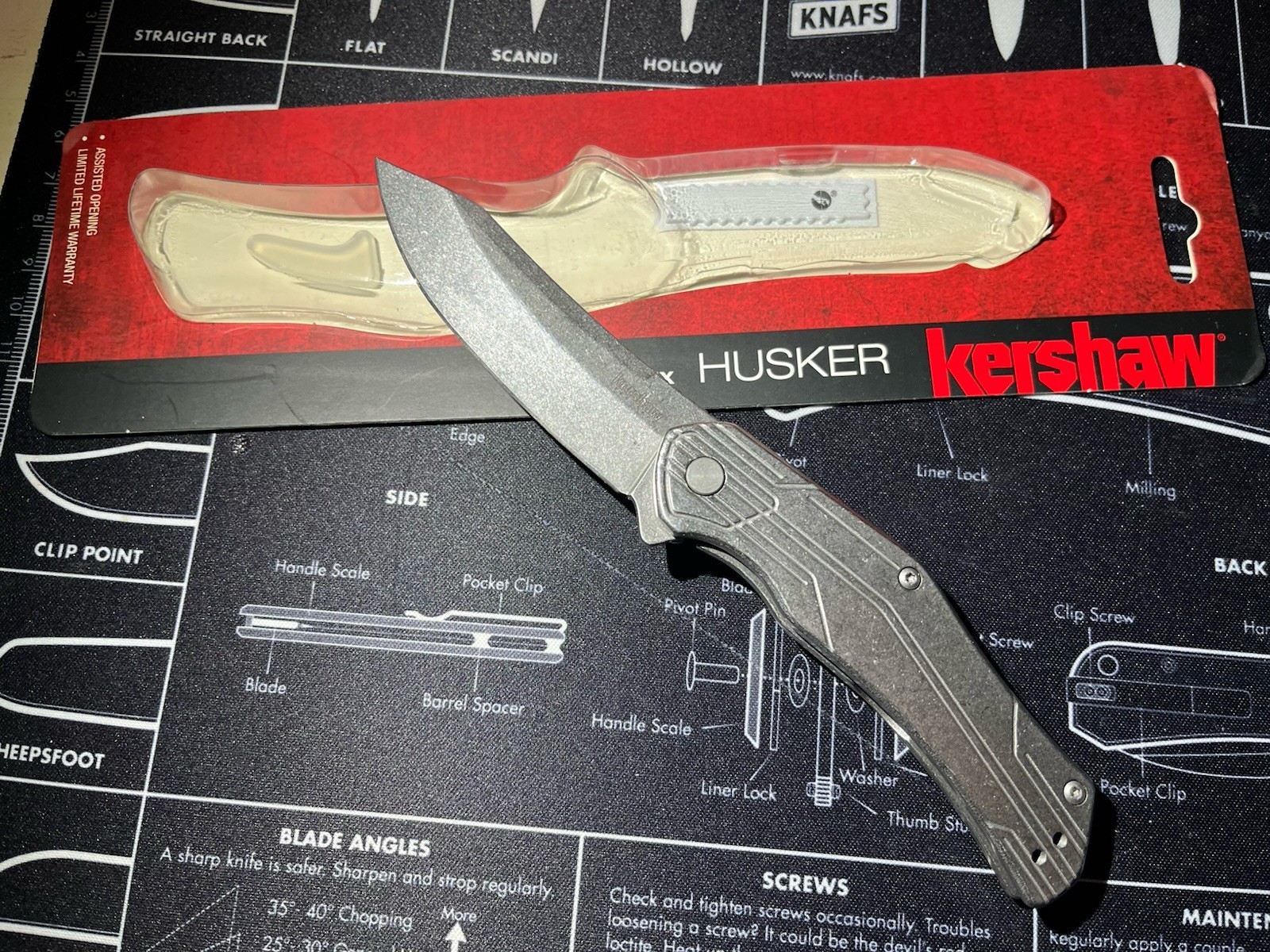 Kershaw «Husker» Pocket Knife Built in Flipper w/Assisted Opening #1380WMX