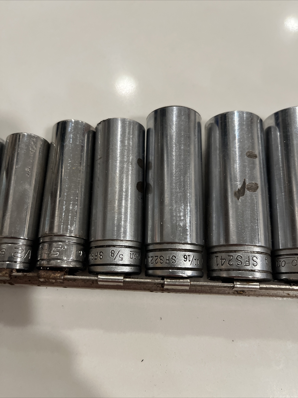 SNAP ON 211SFSY 3/8″ 11 PC SAE6 POINT DEEP SOCKET SET 1/4″ 7/8″ SFS081 TO SFS281