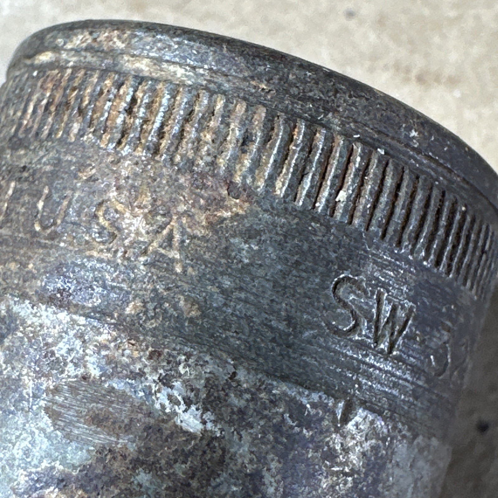 Early Snap-on USA SW-320-1/2 1 Inch 12 Point 1/2″ Drive Shallow Socket