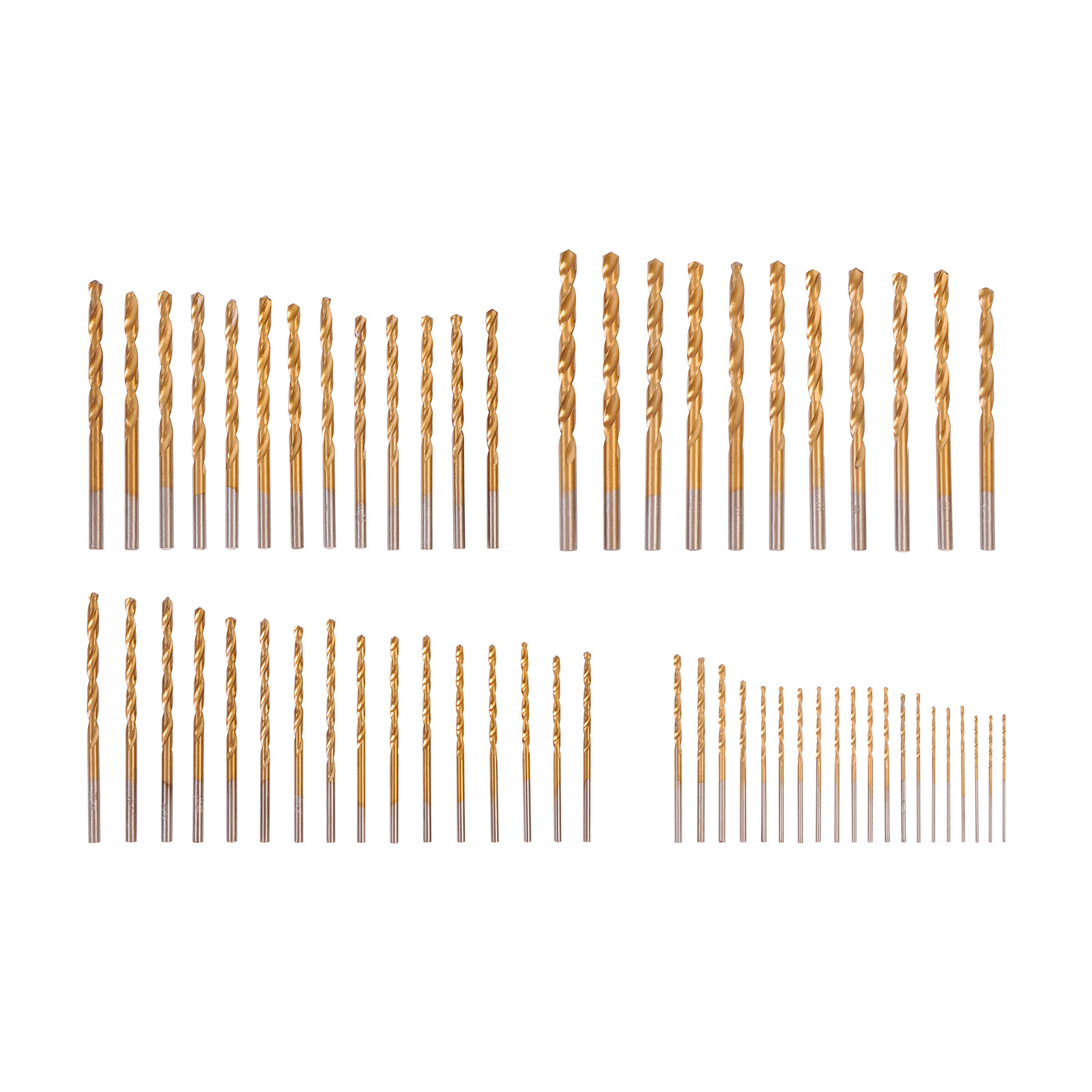 Pro 60pc Drill Bit Set Straight M2 HSS High Speed Steel Bits Kit Numbered #1-#60