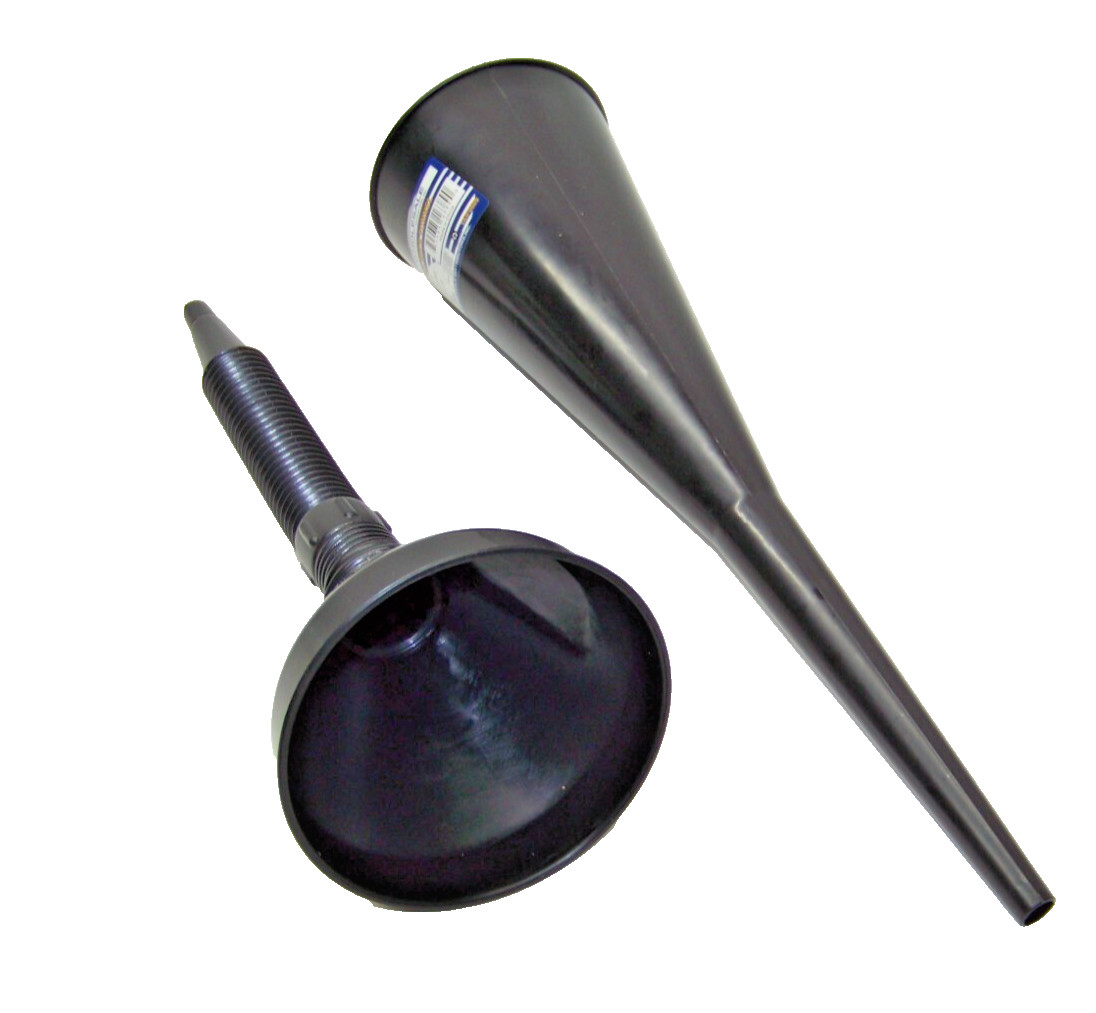 18 & 15in Long Funnel Transmission and Motor Oil Water Filler 5″ Dia. Mouth set