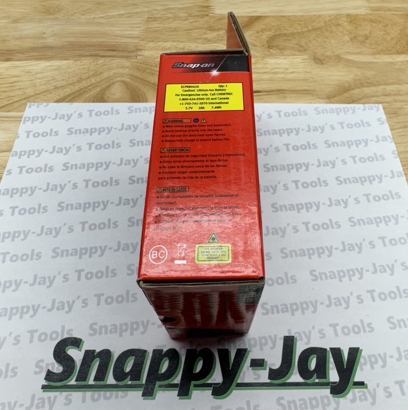 Snap-on Tools NEW GREEN 400 Lumen Rechargeable Pocket Light ECPRB042G