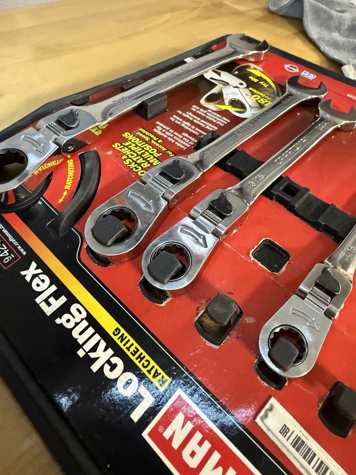 USA Craftsman Locking Flex Ratchet SAE 12PT (Set of 4)